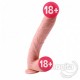 Realistik Vantuz Tabanlı Uzun ve Kalın Penis 
