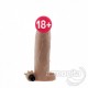 Damarlı Klitoral Uyarıcılı Titreşimli Penis Kılıfı