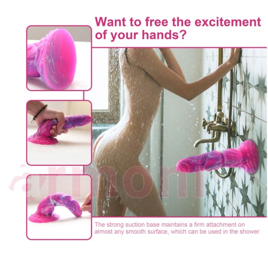 El Yapımı 6 Değişik Kabartmalı ve Desenli Tahrik Artırıcı Canavar Dildo Monster
