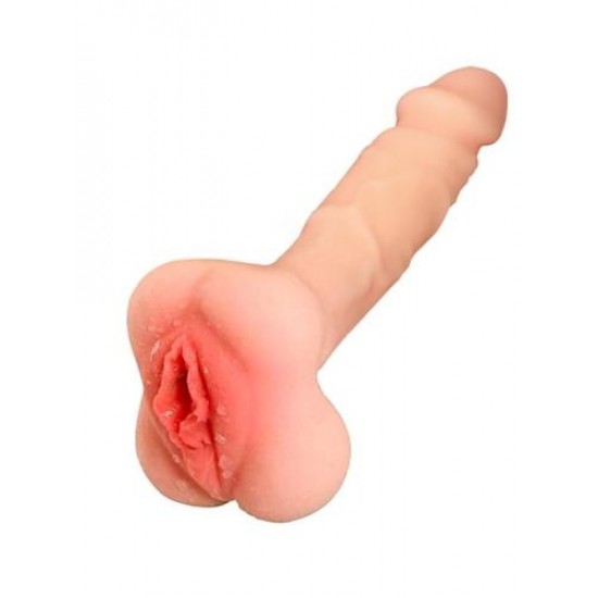 Vajina Girişli Dolgulu Realistik Penis Kılıfı Masturbatör 20CM