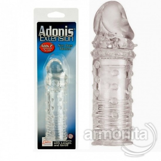 Adonis Şeffaf Uzatmalı Penis Kılıfı