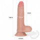 Çift Katman Vantuzlu Damarlı Realistik Dildo